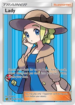 Lady SV86/SV94 - Holofoil Hidden Fates Shiny Vault - Shiny Holo Rare