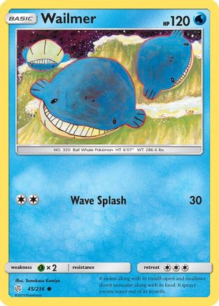 Wailmer 045/236 SM Cosmic Eclipse - Common