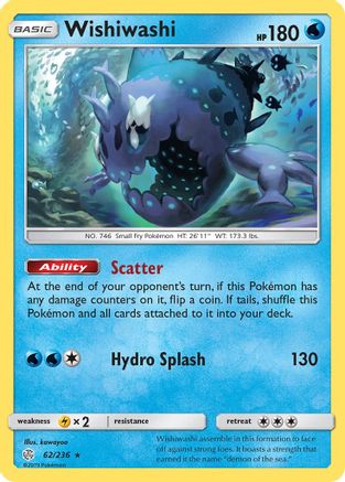 Wishiwashi 062/236 - Holofoil SM Cosmic Eclipse - Holo Rare