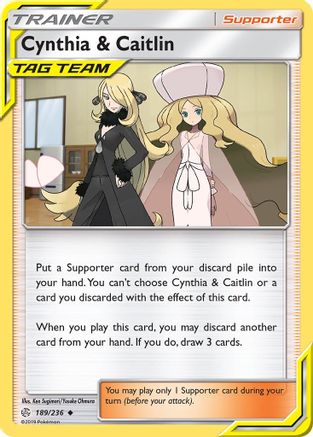 Cynthia & Caitlin 189/236 SM Cosmic Eclipse - Uncommon