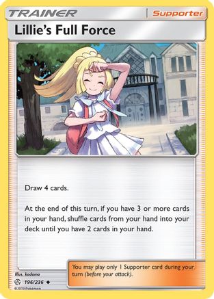Lillie's Full Force 196/236 - Reverse Holofoil SM Cosmic Eclipse - Uncommon