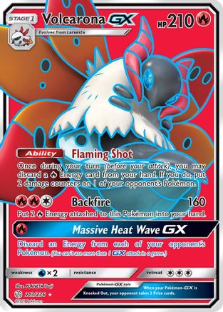 Volcarona GX (Full Art) 213/236 - Holofoil SM Cosmic Eclipse - Ultra Rare