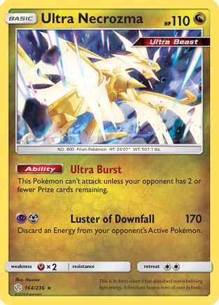 Ultra Necrozma 164/236 - Reverse Holofoil SM Cosmic Eclipse - Holo Rare