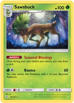 Sawsbuck 016/236 Deck Exclusives - Rare