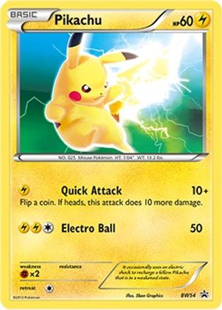 Pikachu BW54 Black and White Promos - Rare