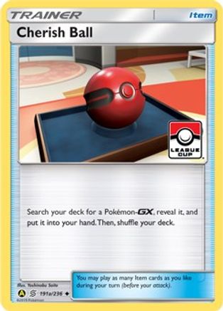 Cherish Ball 191a/236 - Reverse Holofoil League & Championship Cards - Promo