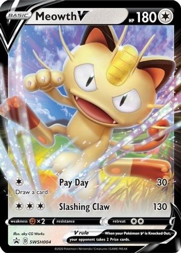 Meowth V - SWSH004 - SWSH Promos
