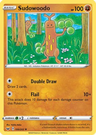 Sudowoodo 100/202 SWSH01 Sword & Shield Base Set - Uncommon