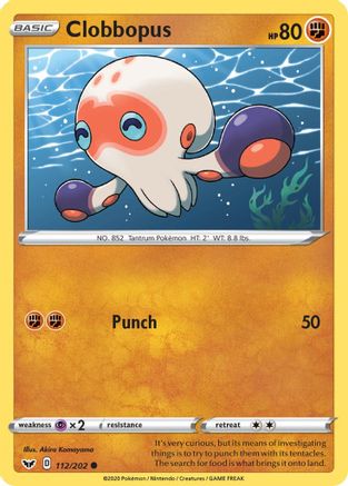 Clobbopus (112) 112/202 SWSH01 Sword & Shield Base Set - Common