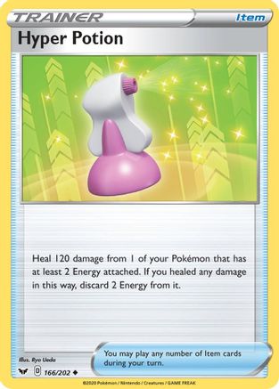 Hyper Potion 166/202 SWSH01 Sword & Shield Base Set - Uncommon