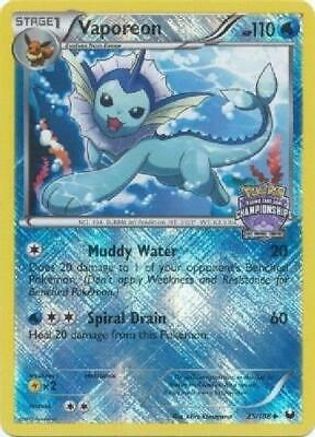 Vaporeon 025/108 - Reverse Holofoil League & Championship Cards - Promo