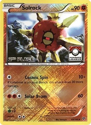 Solrock 064/146 - Reverse Holofoil League & Championship Cards - Promo