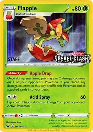 Flapple SWSH022 - Holofoil SWSH Sword & Shield Promo Cards - Promo