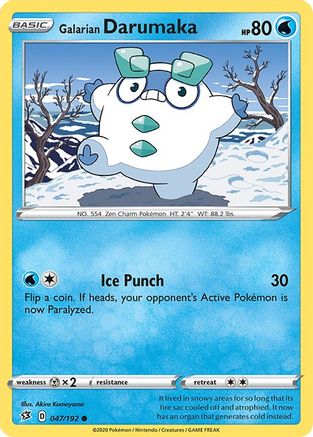 Galarian Darumaka 047/192 SWSH02 Rebel Clash - Common