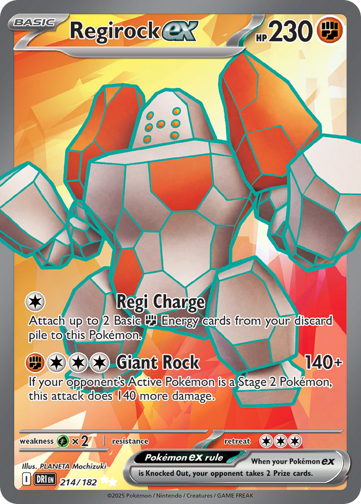 Regirock ex - 214/182 - Ultra Rare