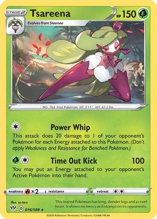 Tsareena 016/189 SWSH03 Darkness Ablaze - Rare
