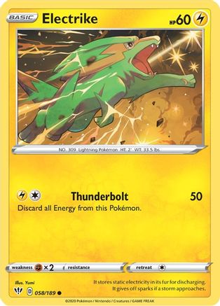 Electrike 058/189 SWSH03 Darkness Ablaze - Common