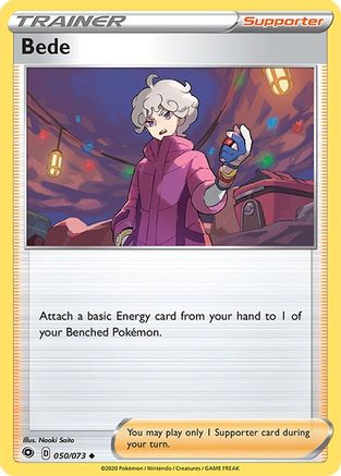 Bede 050/73 - Reverse Holofoil Champions Path - Uncommon