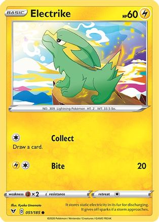 Electrike 051/185 - Reverse Holofoil SWSH04 Vivid Voltage - Common