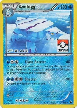 Avalugg 031/106 - Reverse Holofoil League & Championship Cards - Promo