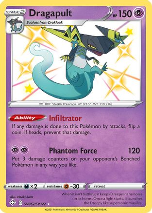 Dragapult SV062/SV122 - Holofoil Shining Fates Shiny Vault - Shiny Holo Rare