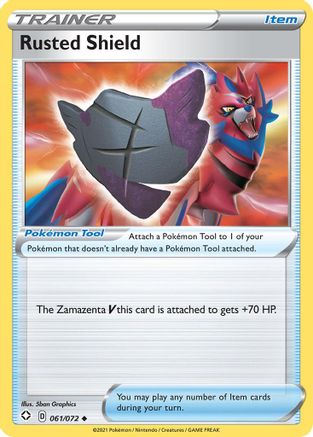 Rusted Shield 061/072 - Reverse Holofoil Shining Fates - Uncommon