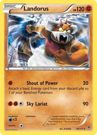 Landorus 058/111 Deck Exclusives - Rare