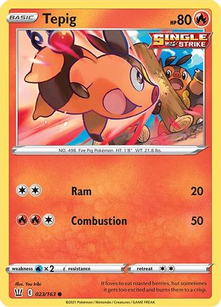 Tepig 023/163 SWSH05 Battle Styles - Common