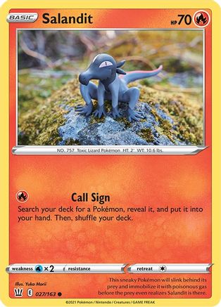 Salandit 027/163 SWSH05 Battle Styles - Common