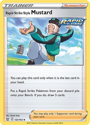 Rapid Strike Style Mustard 132/163 SWSH05 Battle Styles - Uncommon