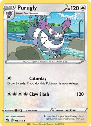Purugly 116/163 SWSH05 Battle Styles - Uncommon