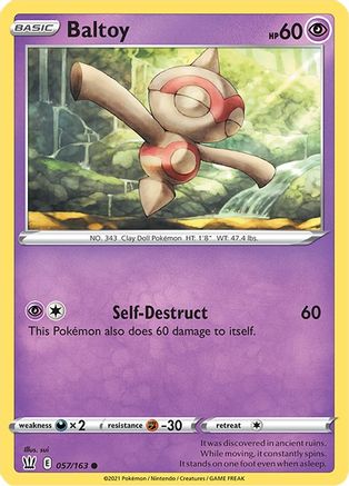 Baltoy 057/163 SWSH05 Battle Styles - Common