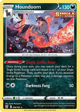 Houndoom 096/163 - Holofoil SWSH05 Battle Styles - Holo Rare
