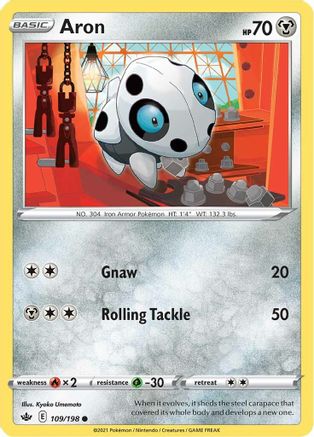 Aron 109/198 SWSH06 Chilling Reign - Common