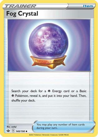 Fog Crystal 140/198 - Reverse Holofoil SWSH06 Chilling Reign - Uncommon