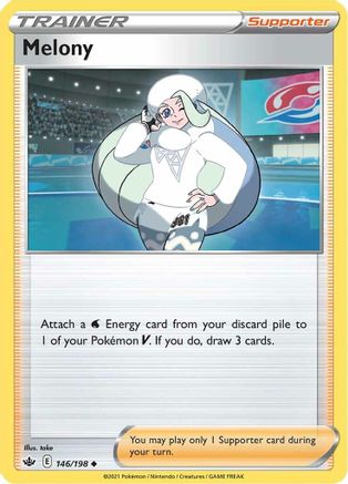 Melony 146/198 - Reverse Holofoil SWSH06 Chilling Reign - Uncommon