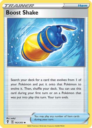 Boost Shake 142/203 SWSH07 Evolving Skies - Uncommon