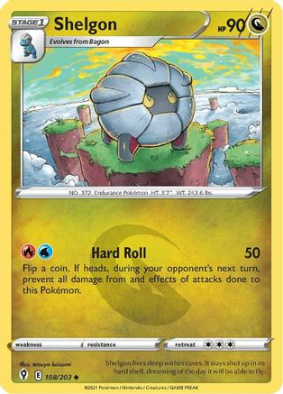 Shelgon 108/203 SWSH07 Evolving Skies - Uncommon