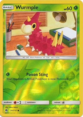 Wurmple - 24/214 - Common - Reverse Holofoil