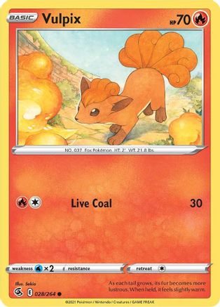Vulpix (28) 028/264 SWSH08 Fusion Strike - Common