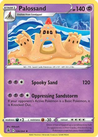 Palossand 126/264 SWSH08 Fusion Strike - Rare