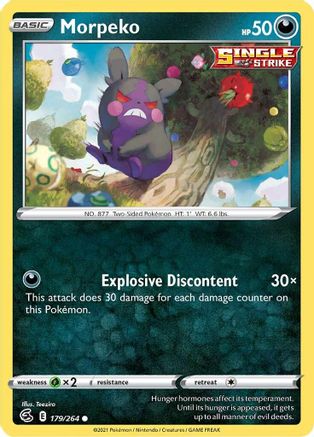 Morpeko (179) 179/264 SWSH08 Fusion Strike - Common