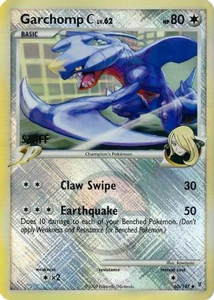 Garchomp C 060/147 - Reverse Holofoil League & Championship Cards - Promo