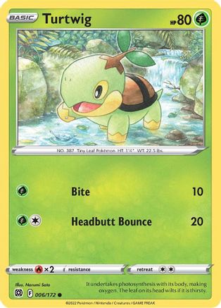 Turtwig 006/172 SWSH09 Brilliant Stars - Common