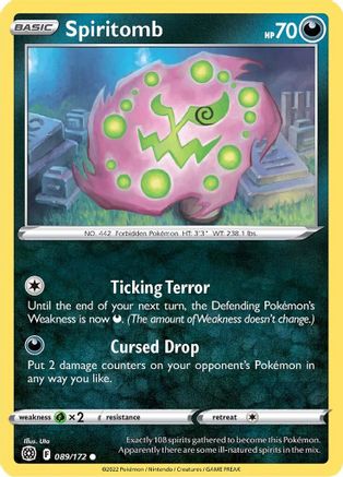 Spiritomb 089/172 SWSH09 Brilliant Stars - Common