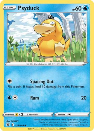 Psyduck 028/189 - Reverse Holofoil SWSH10 Astral Radiance - Common