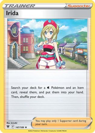 Irida 147/189 - Reverse Holofoil SWSH10 Astral Radiance - Holo Rare