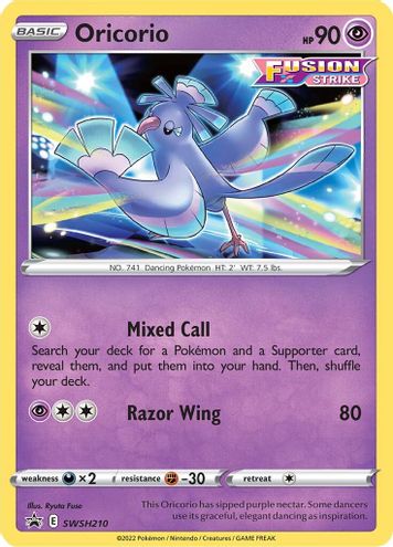 Oricorio - SWSH210 - SWSH Promos