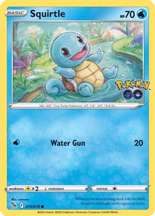 Squirtle 015/078 Pokemon GO - Common