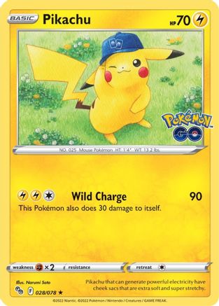 Pikachu (28) 028/078 - Holofoil Pokemon GO - Holo Rare